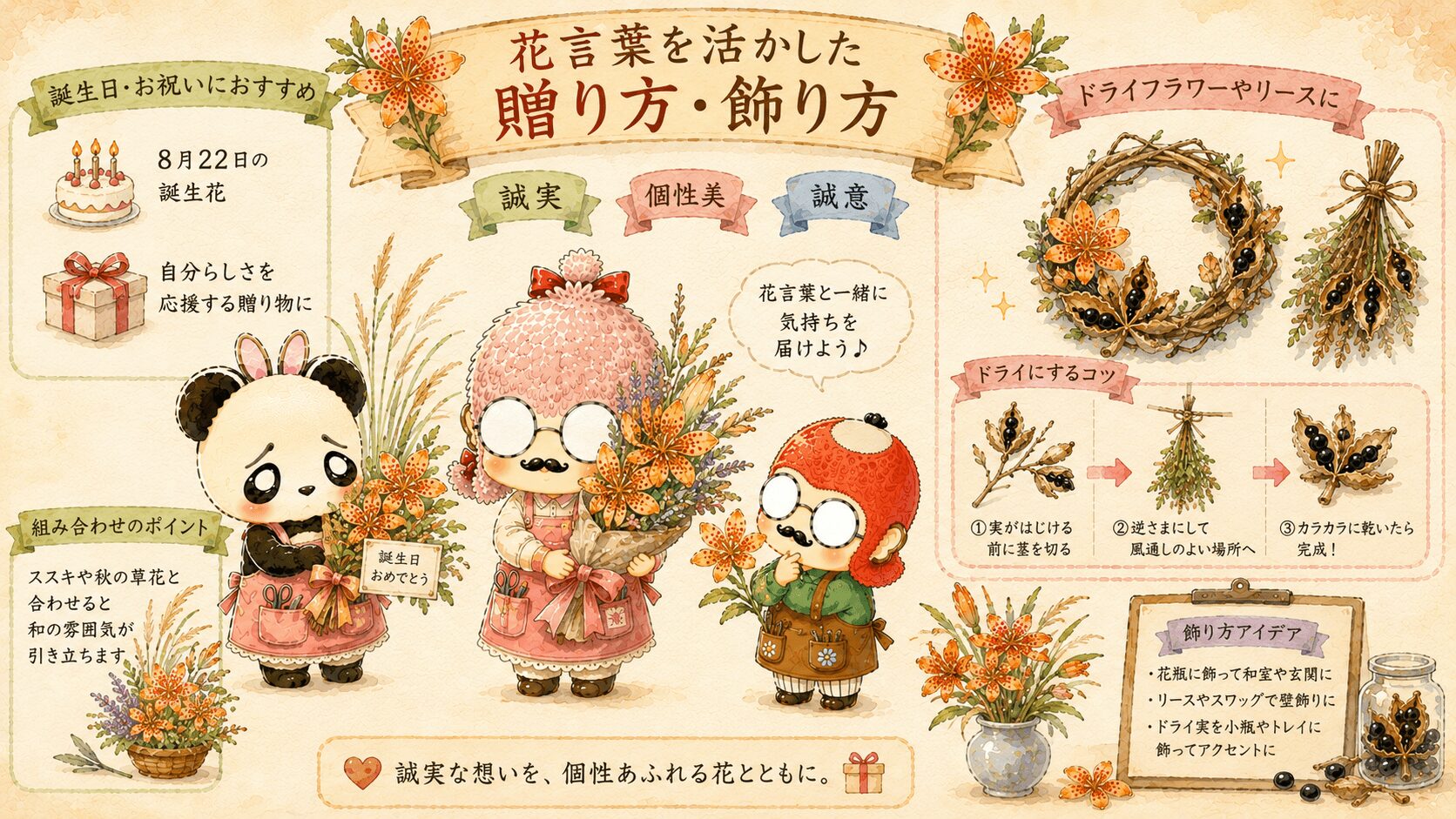 ヒオウギの花言葉を活かした贈り方