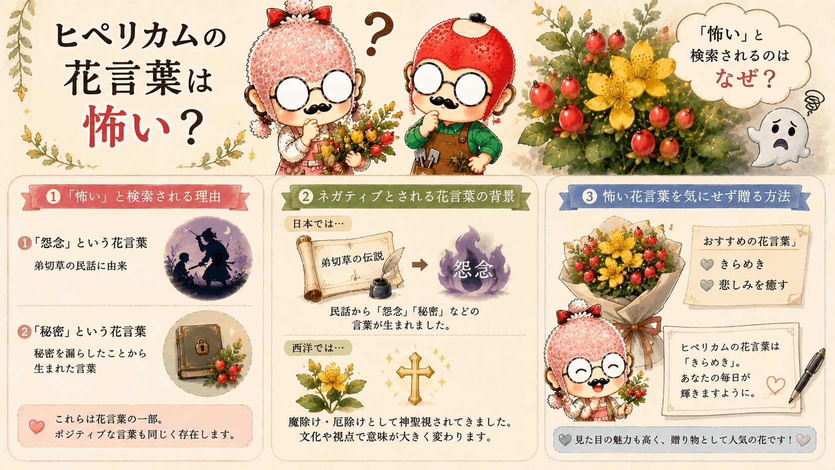 ヒペリカムの花言葉は怖いのか
