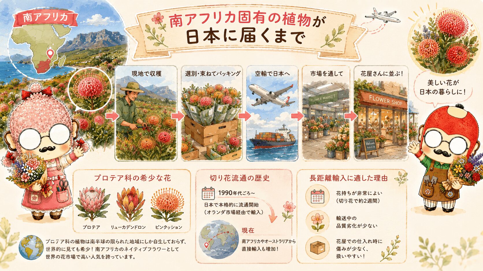 ピンクッションが日本に届くまで