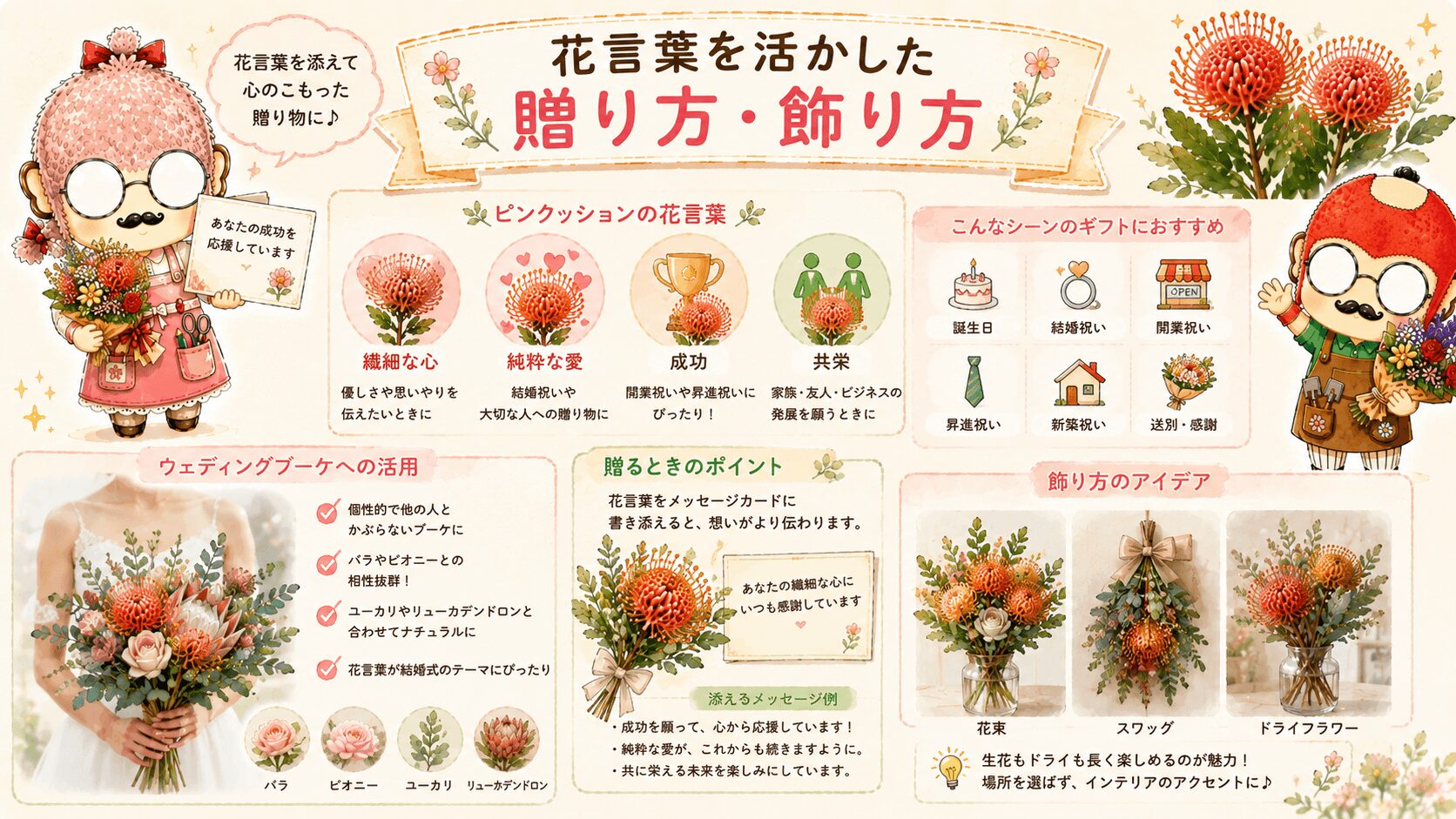 ピンクッションの贈り方