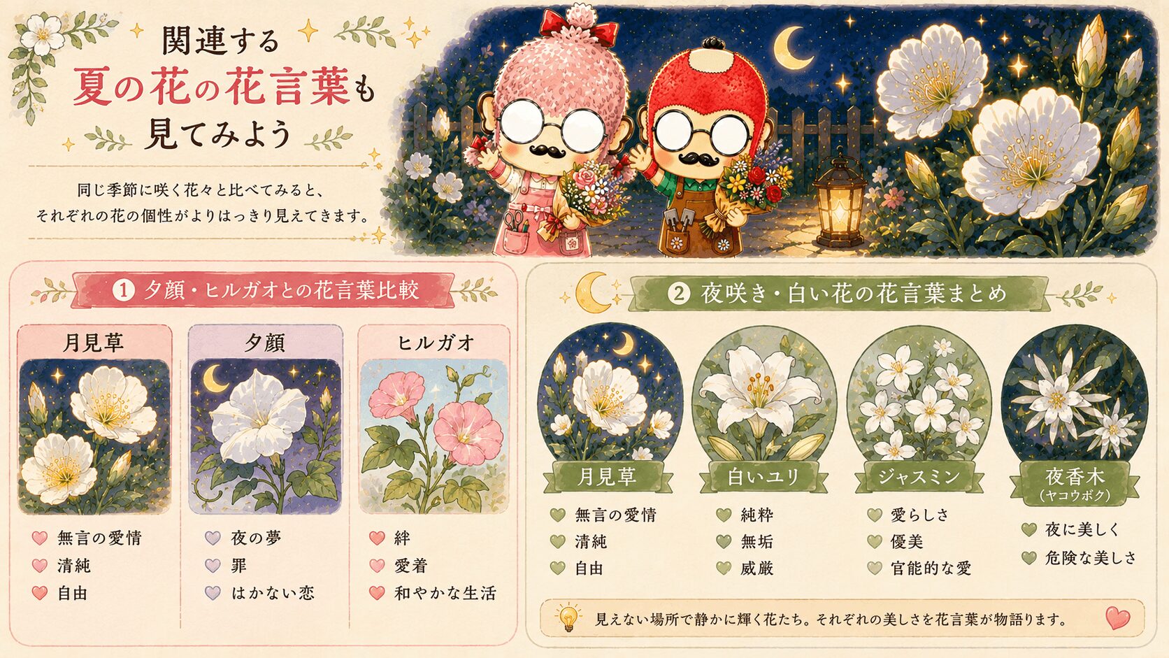 月見草の花言葉と関連する花