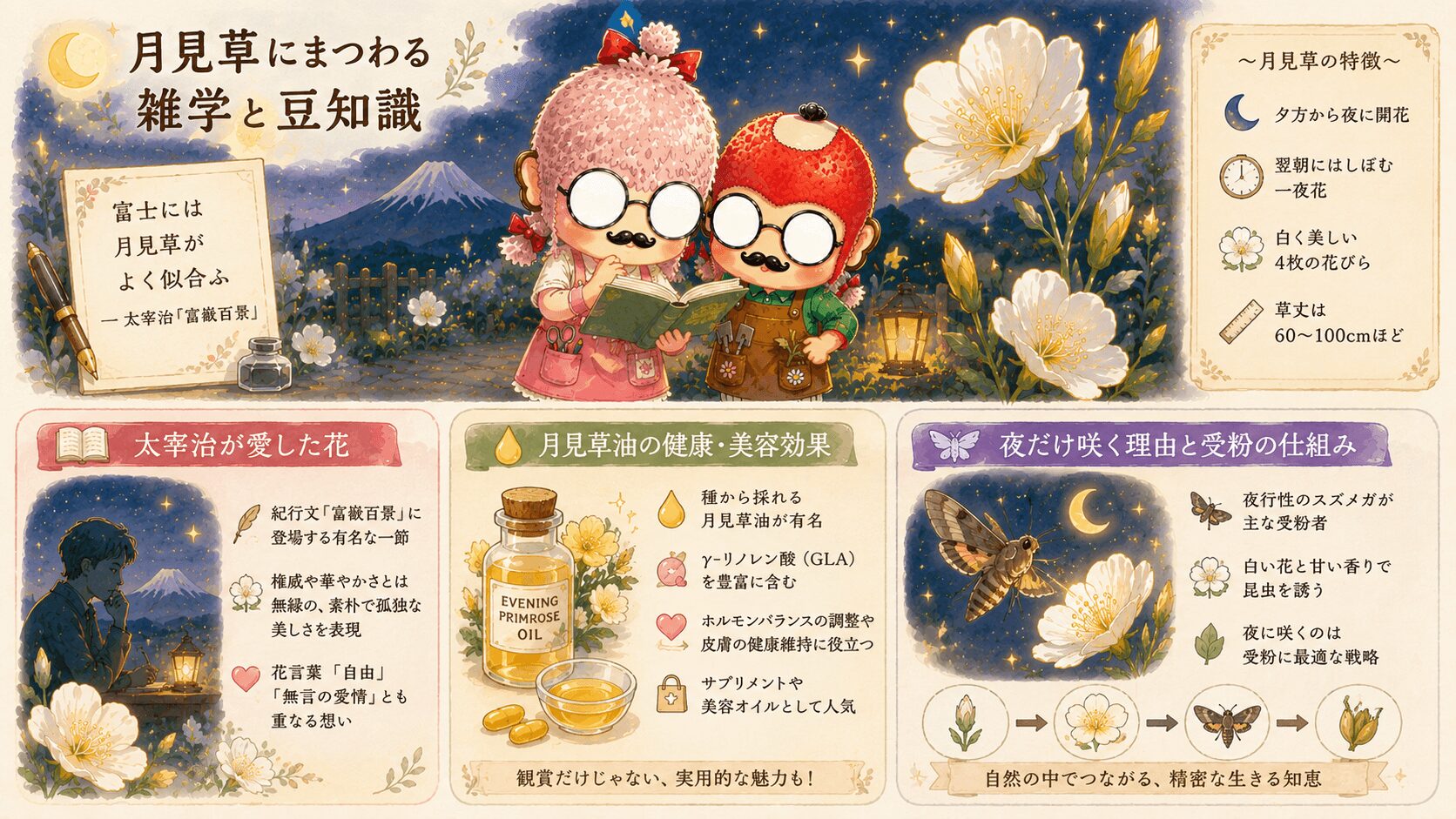月見草の雑学や豆知識