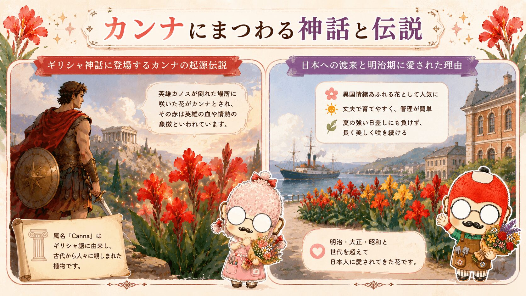 カンナにまつわる神話と伝説