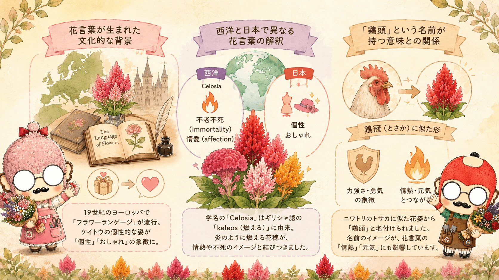 ケイトウの花言葉の由来と歴史