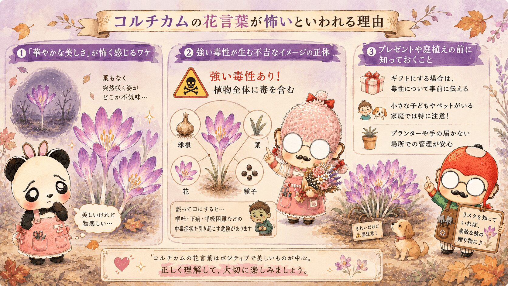 コルチカムの花言葉が怖いと言われる理由