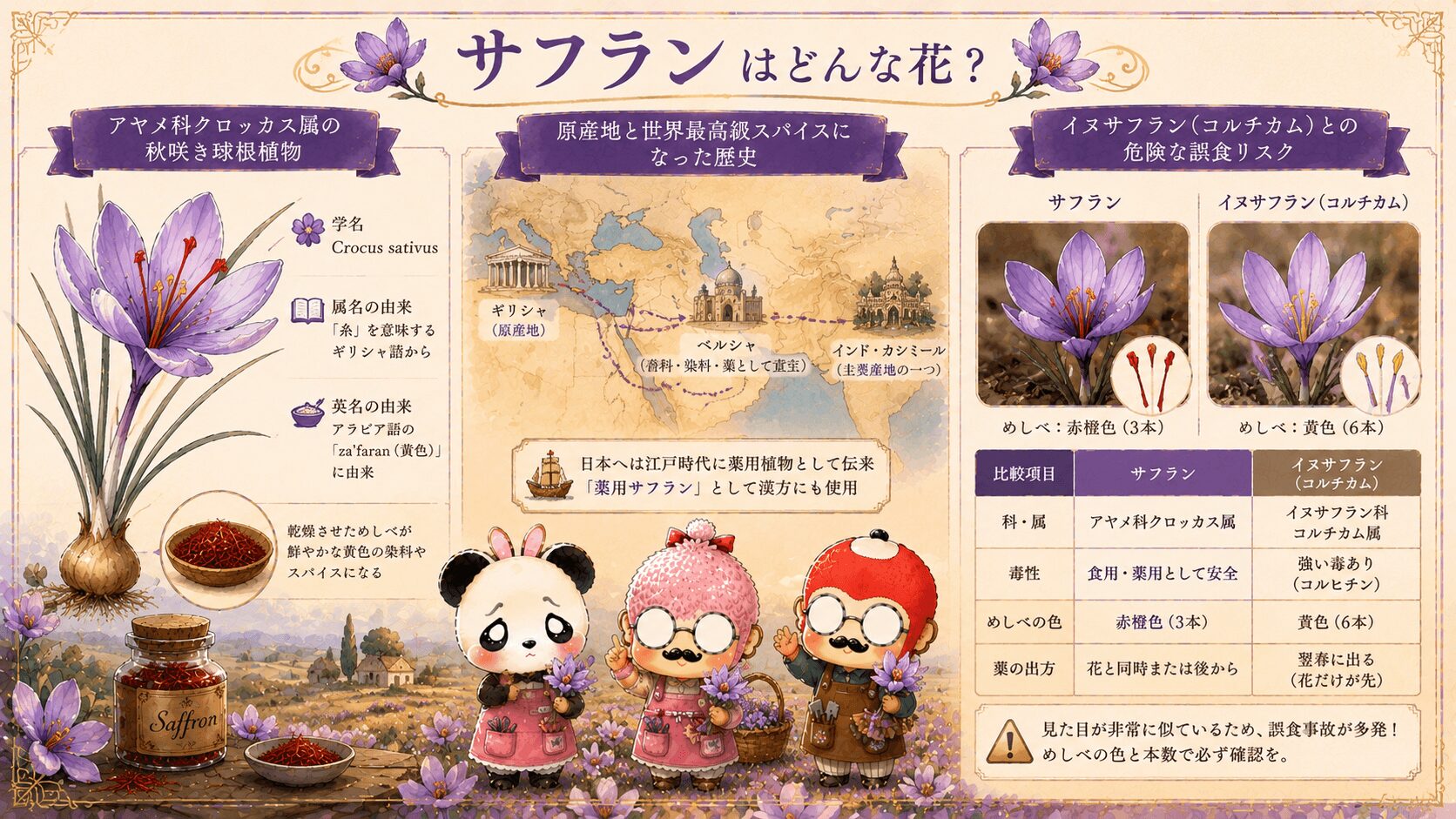 サフランとはどんな花