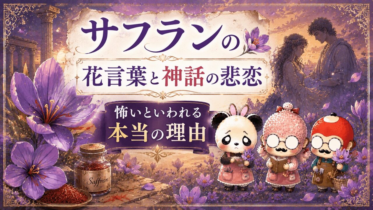 サフランの花言葉と神話の悲恋｜怖いといわれる本当の理由