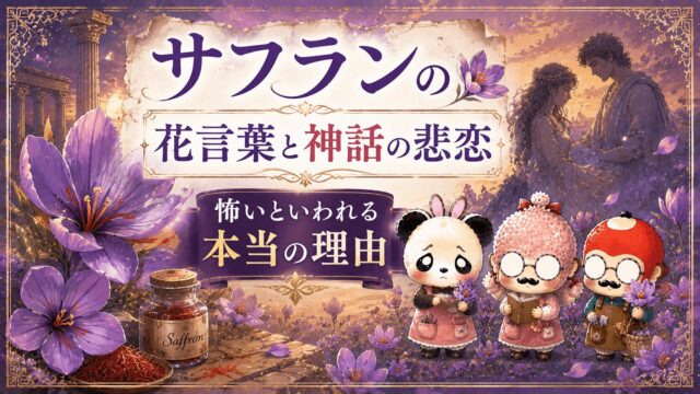 サフランの花言葉と神話の悲恋｜怖いといわれる本当の理由