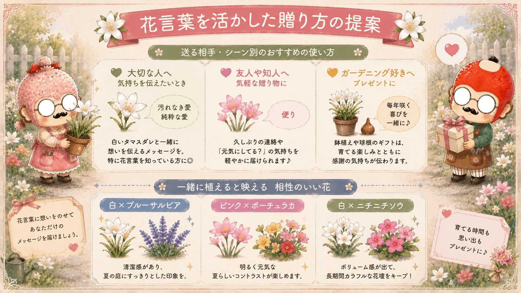 ゼフィランサスの花言葉で贈るギフト提案