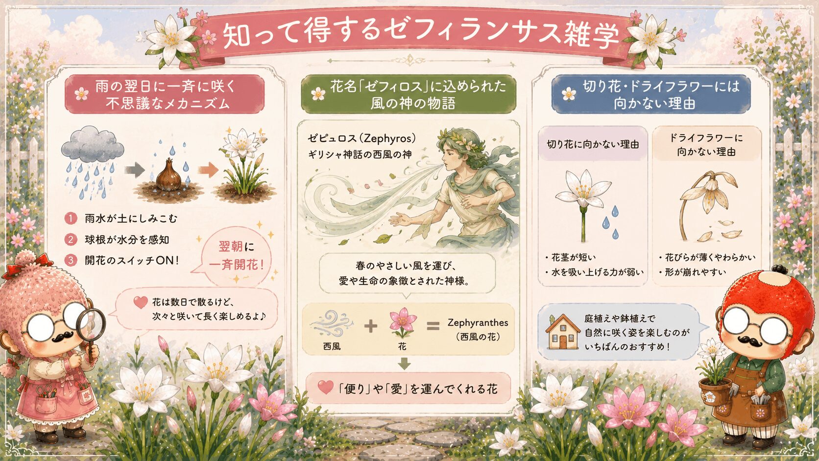 ゼフィランサスの雑学