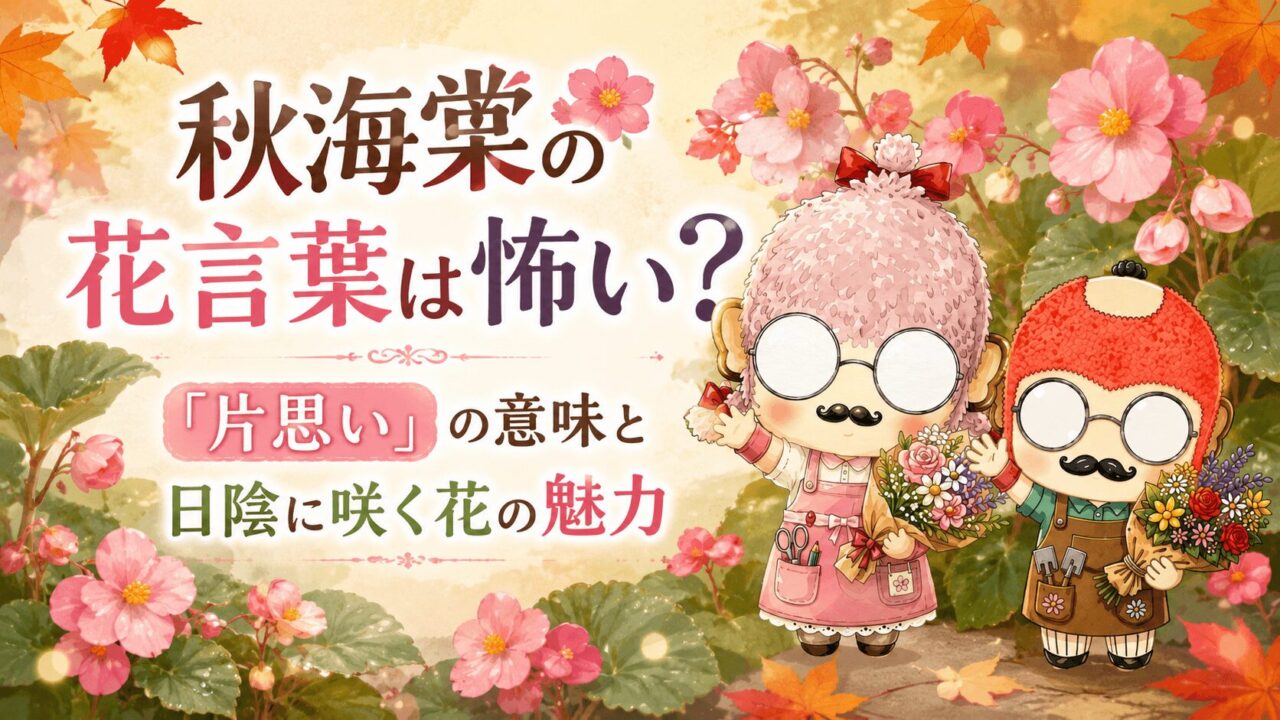 秋海棠の花言葉は怖い?「片思い」の意味と日陰に咲く花の魅力