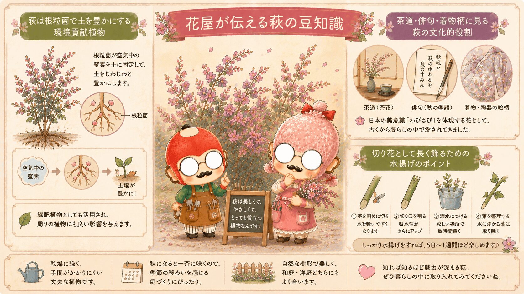 花屋が教える萩の豆知識