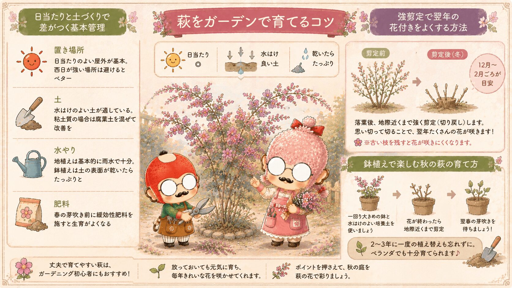 萩をガーデンで育てるコツ