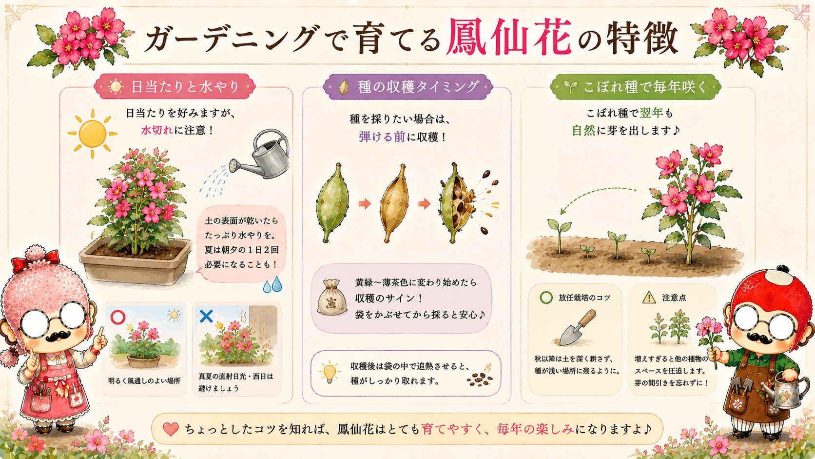 鳳仙花とガーデニング