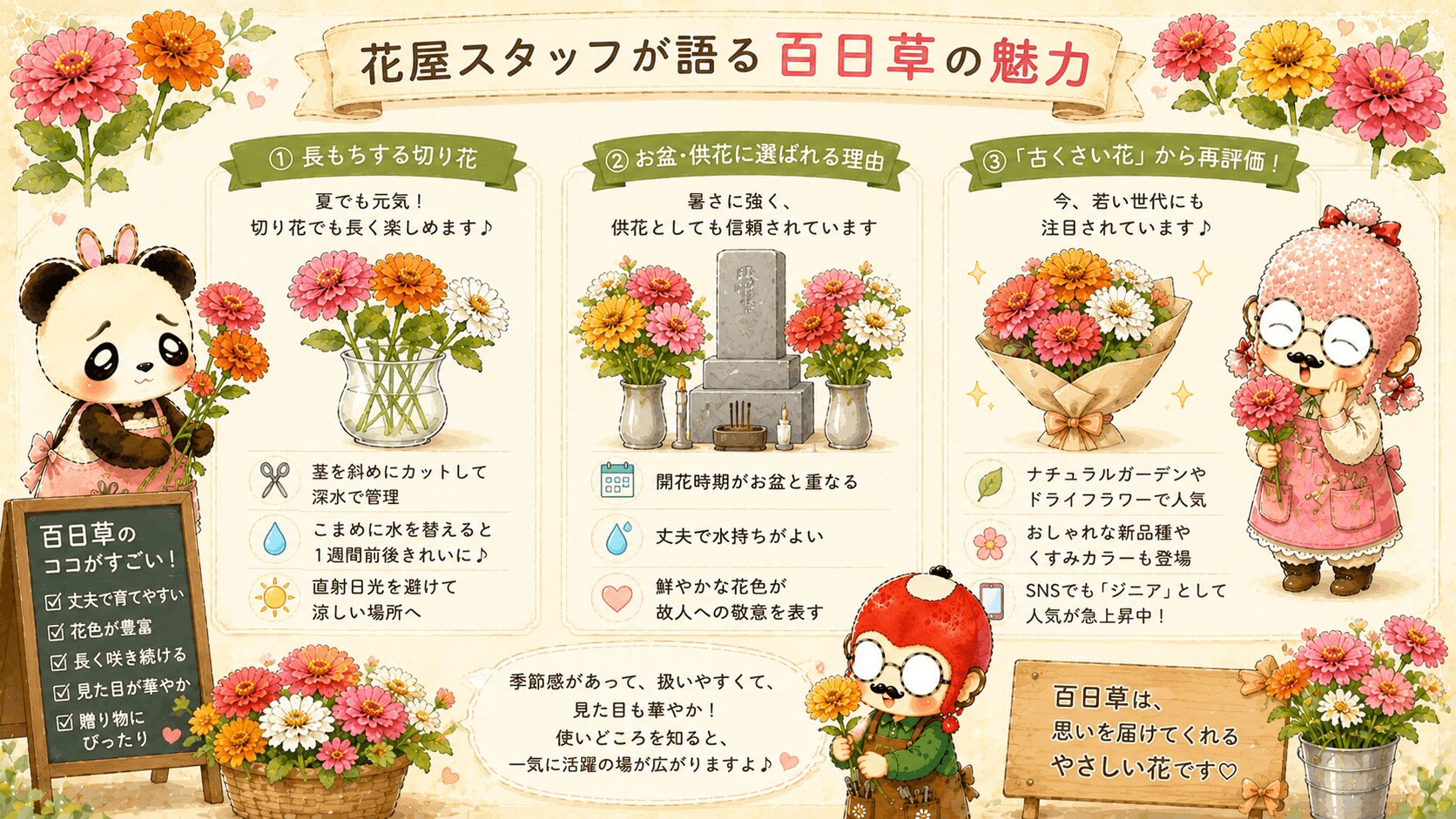 百日草の魅力