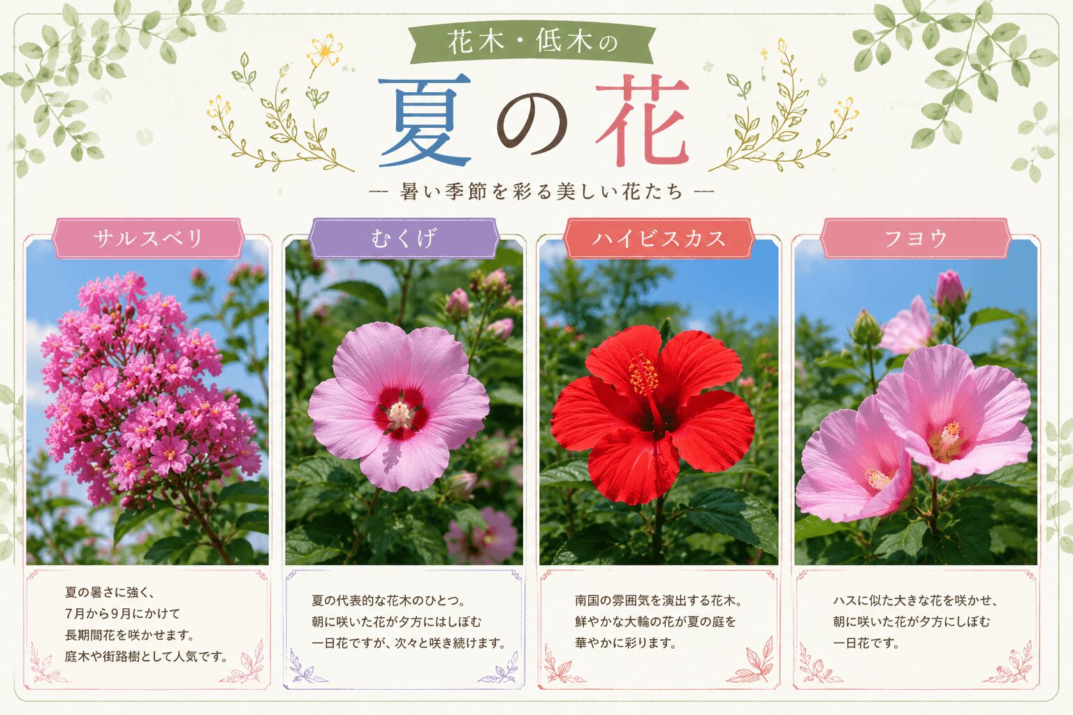 花木・低木の夏の花