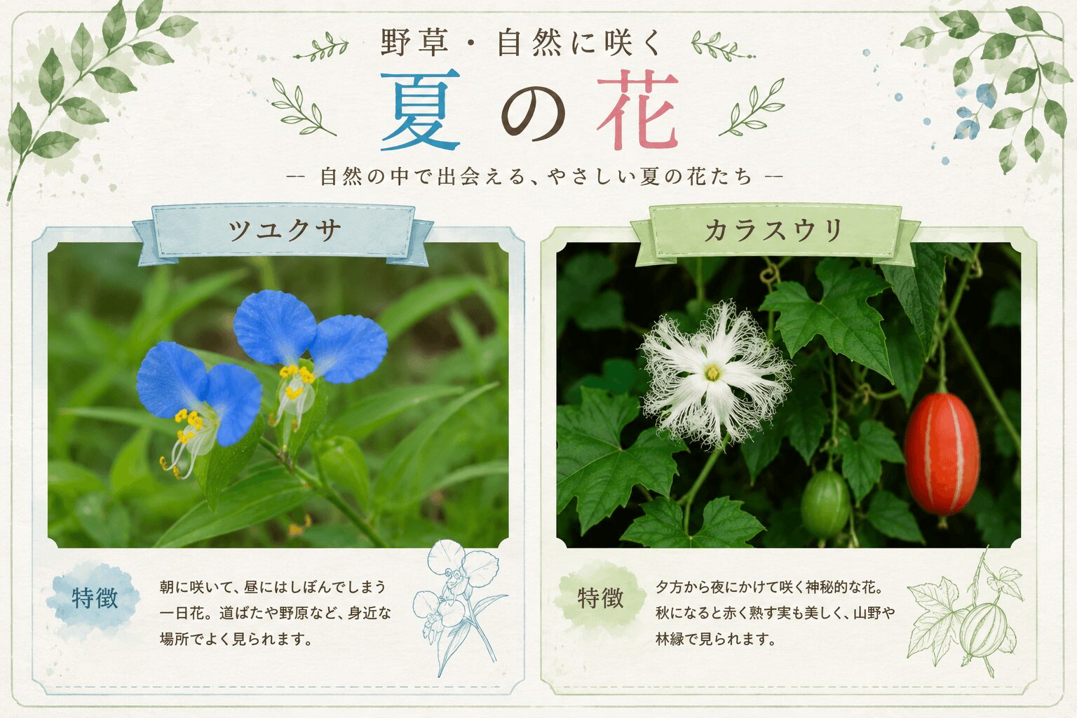 野草・自然に咲く夏の花