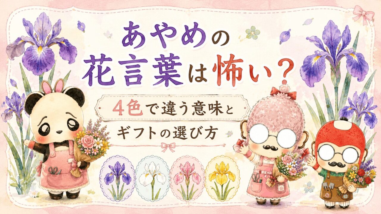 あやめの花言葉は怖い？4色で違う意味とギフトの選び方