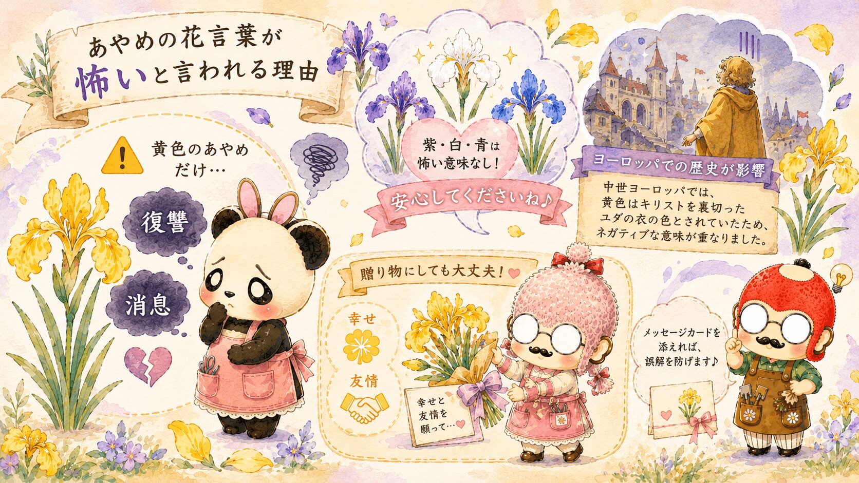 あやめの花言葉は怖いのか