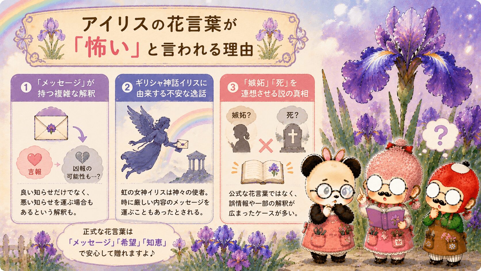 アイリスの花言葉は怖いのか