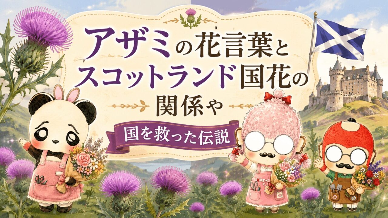 アザミの花言葉とスコットランド国花の関係や国を救った伝説