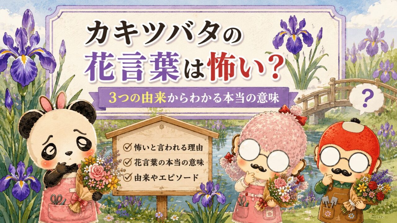 カキツバタの花言葉は怖い?3つの由来からわかる本当の意味