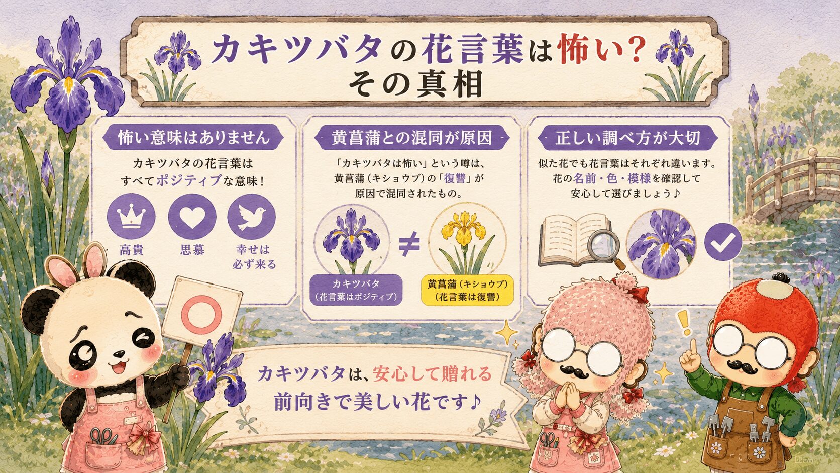 カキツバタの花言葉は怖いのか