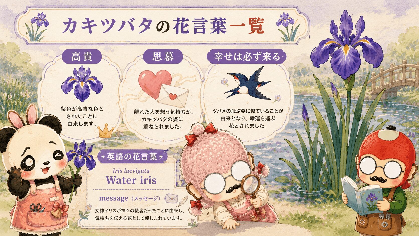 カキツバタの花言葉一覧