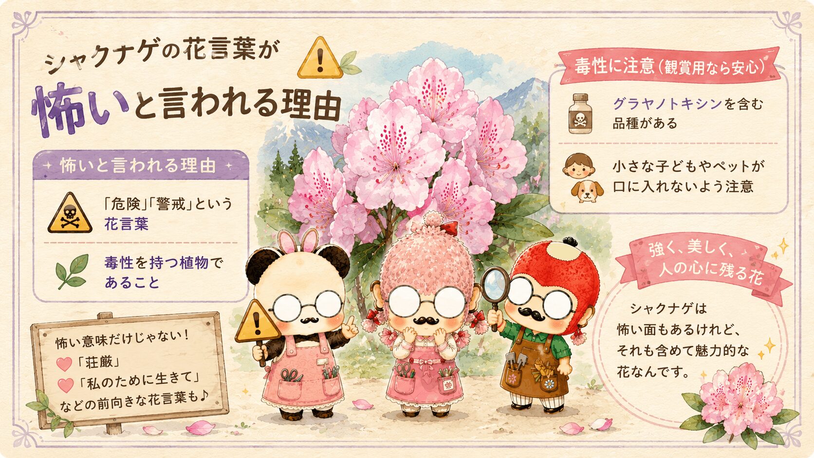 シャクナゲの花言葉は怖いのか？