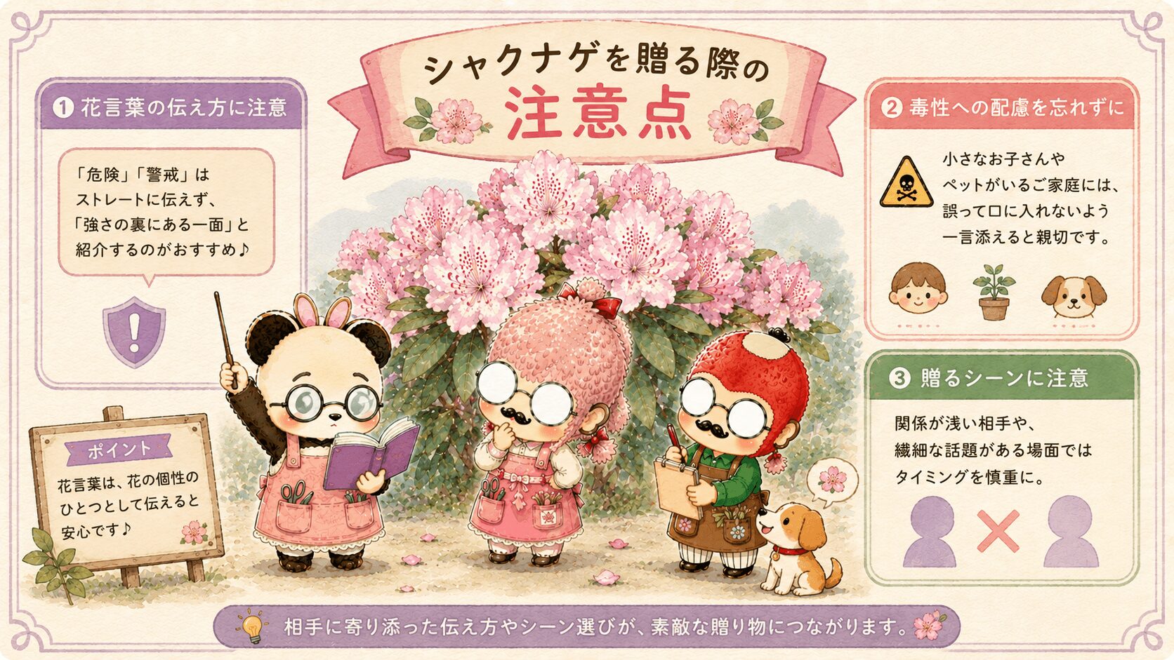 シャクナゲの贈り方