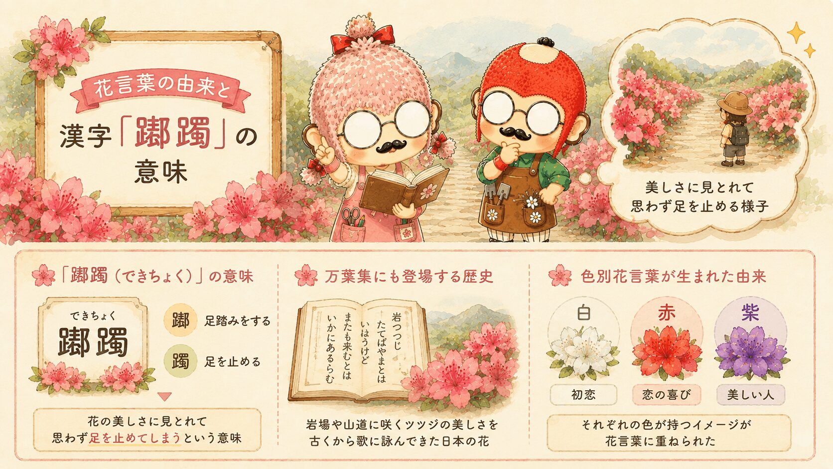 ツツジの花言葉の由来と躑躅の意味