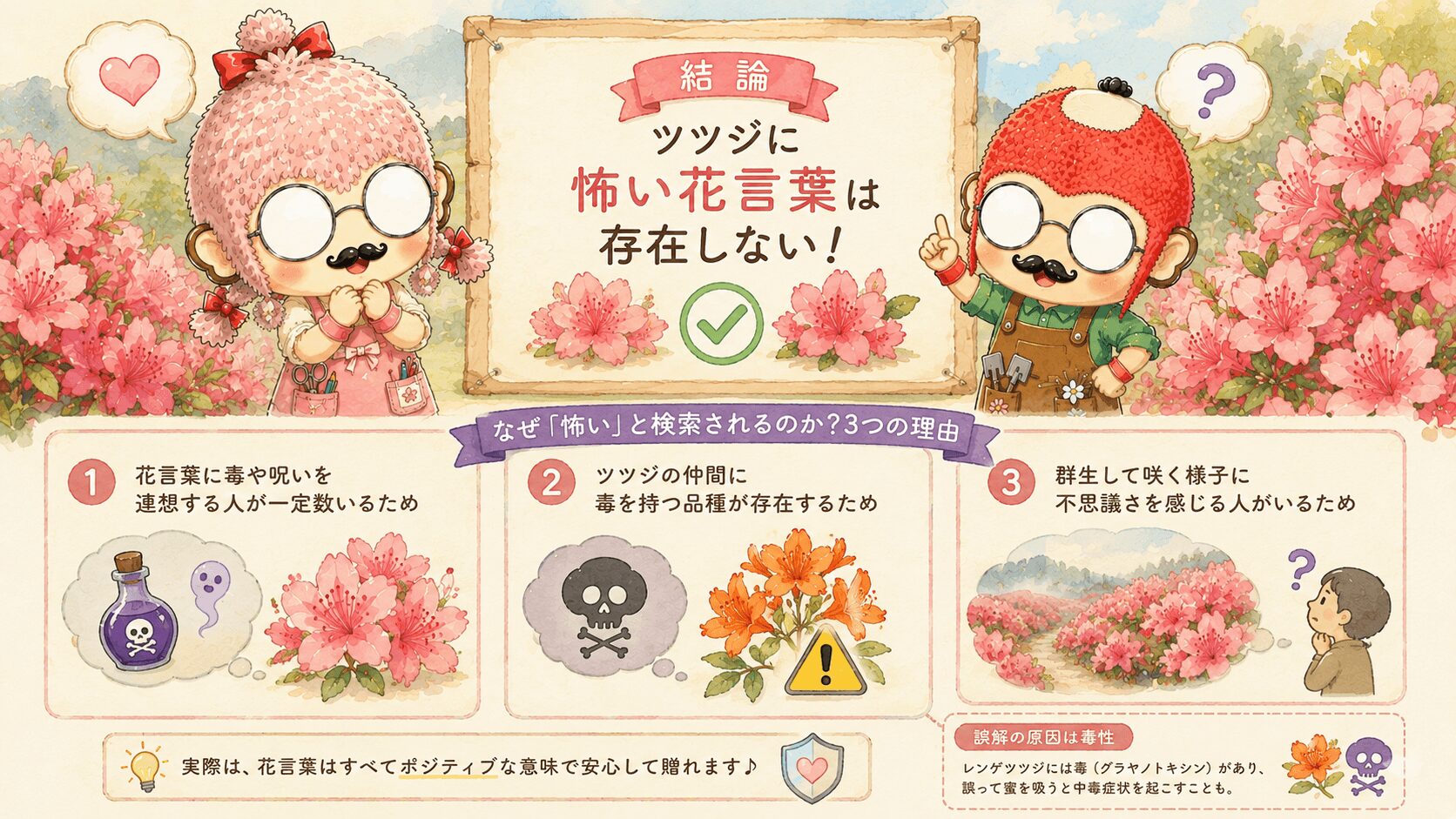 ツツジの花言葉は怖いのか