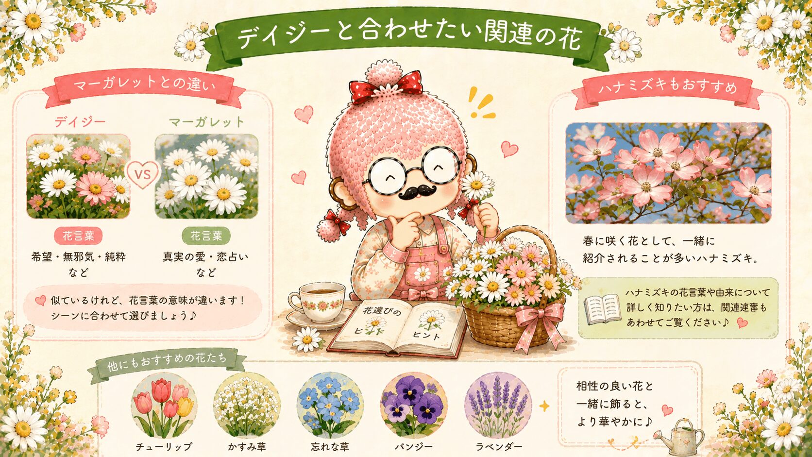 デイジーと合わせたい花