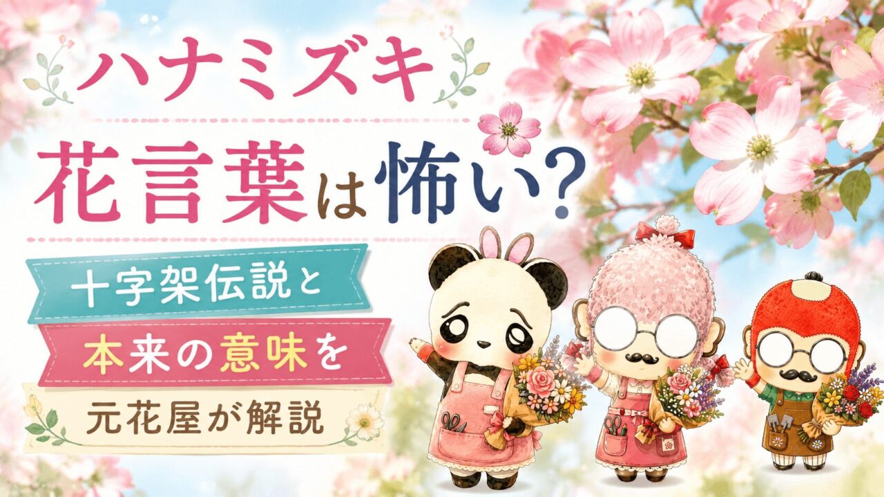 ハナミズキ花言葉は怖い?十字架伝説と本来の意味を元花屋が解説
