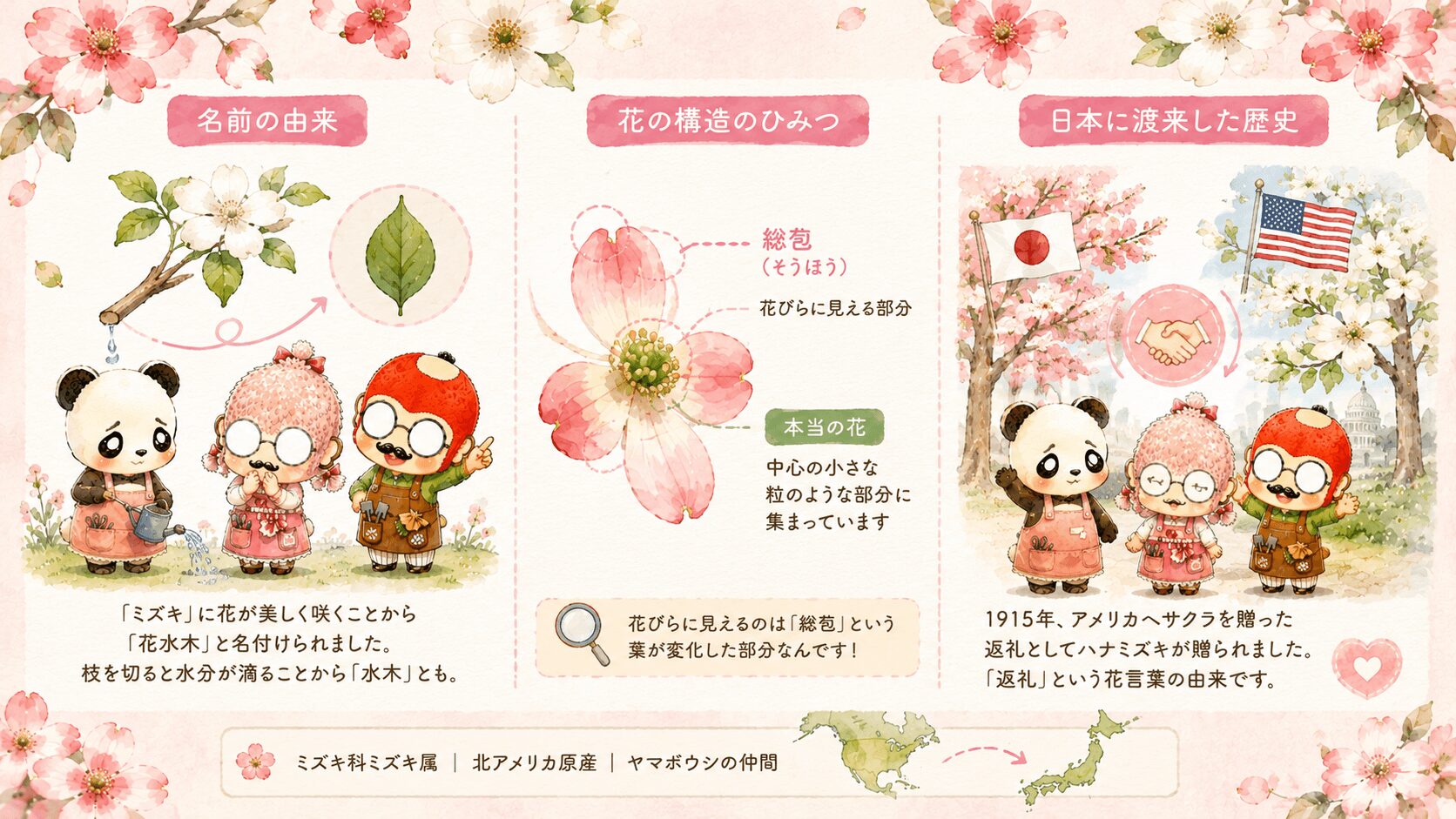ハナミズキの花言葉の由来