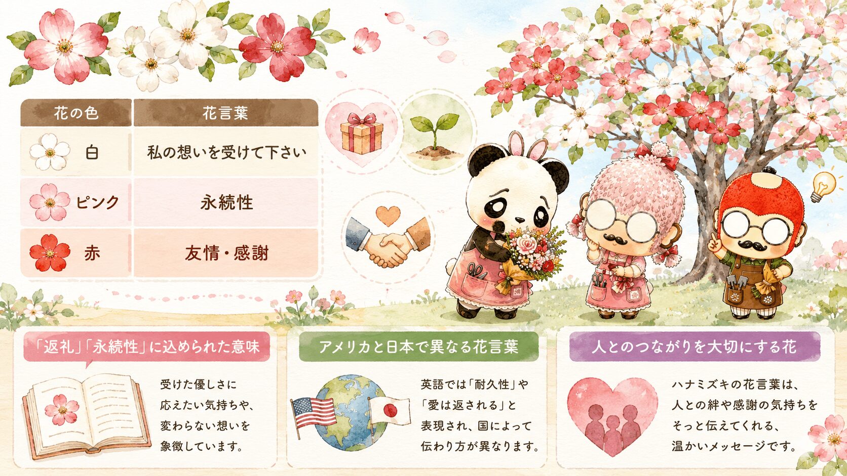 ハナミズキの花言葉一覧