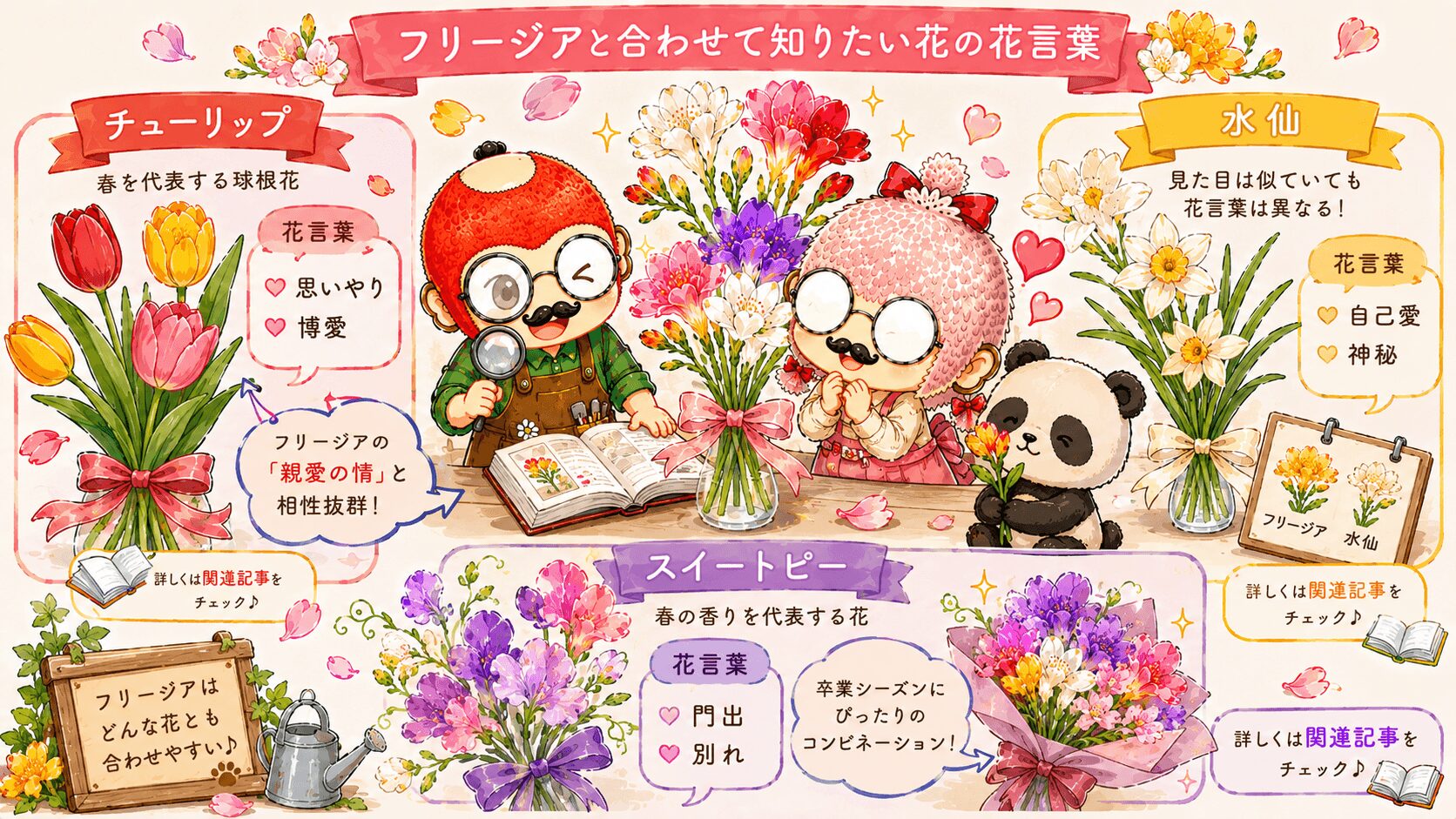 フリージアに関連する花々