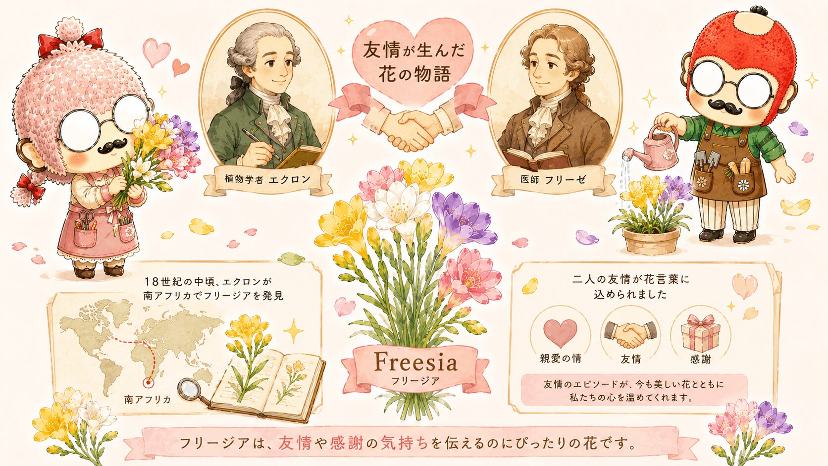 フリージアの名前の由来