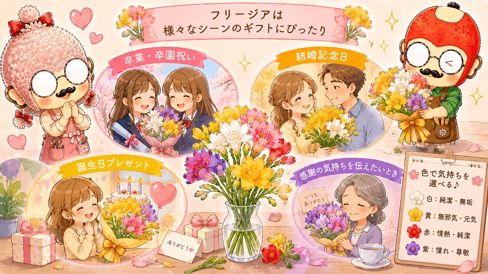 フリージアの贈り方