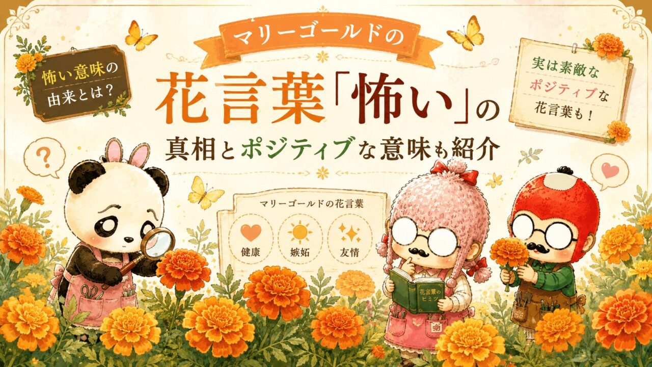 マリーゴールドの花言葉「怖い」の真相とポジティブな意味も紹介