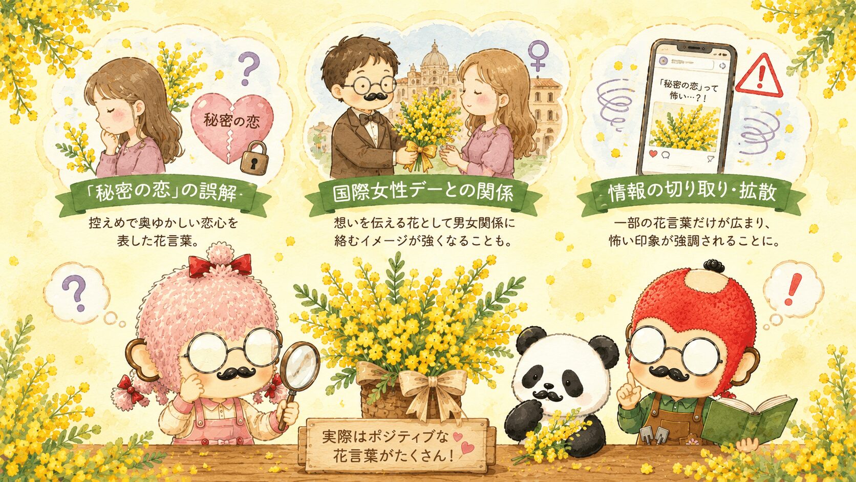 ミモザの花言葉は怖いのか？