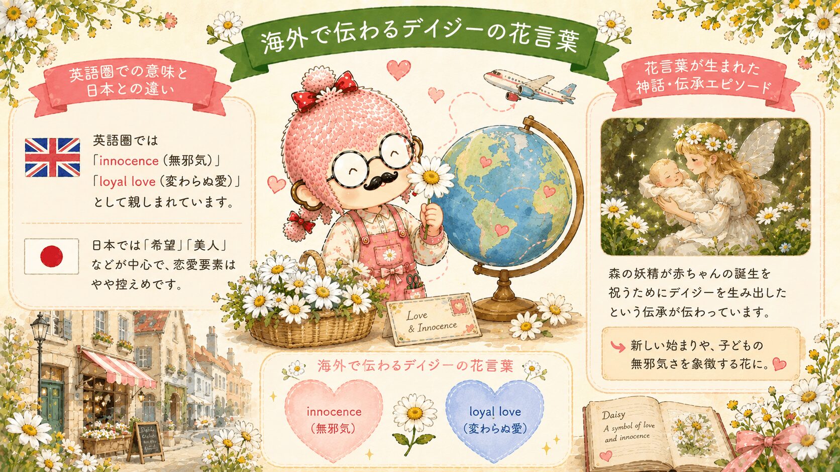 海外でのデイジーの花言葉