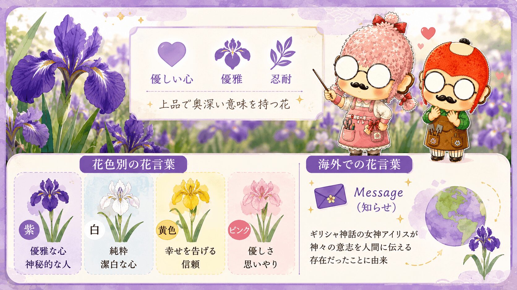 花菖蒲の花言葉一覧