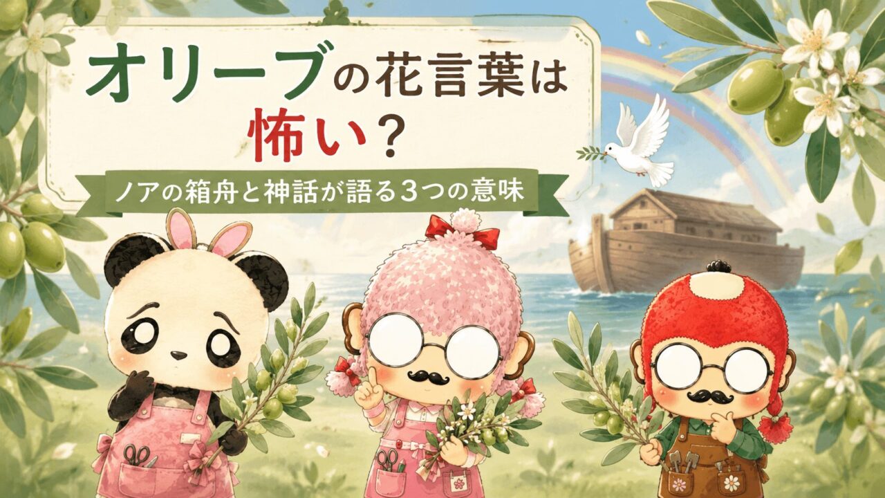 オリーブの花言葉は怖い?ノアの箱舟と神話が語る3つの意味