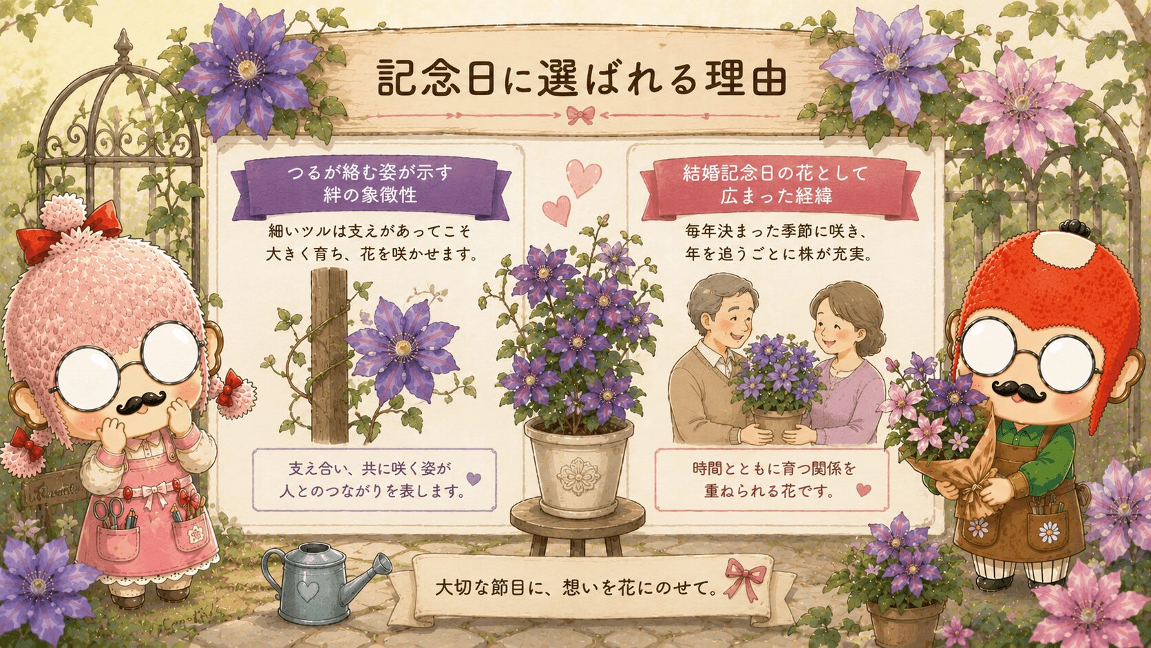 クレマチスが記念日に選ばれる理由
