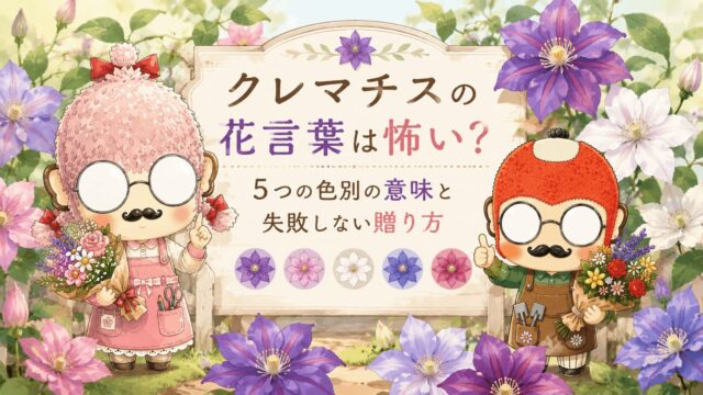 クレマチスの花言葉は怖い？５つの色別の意味と失敗しない贈り方