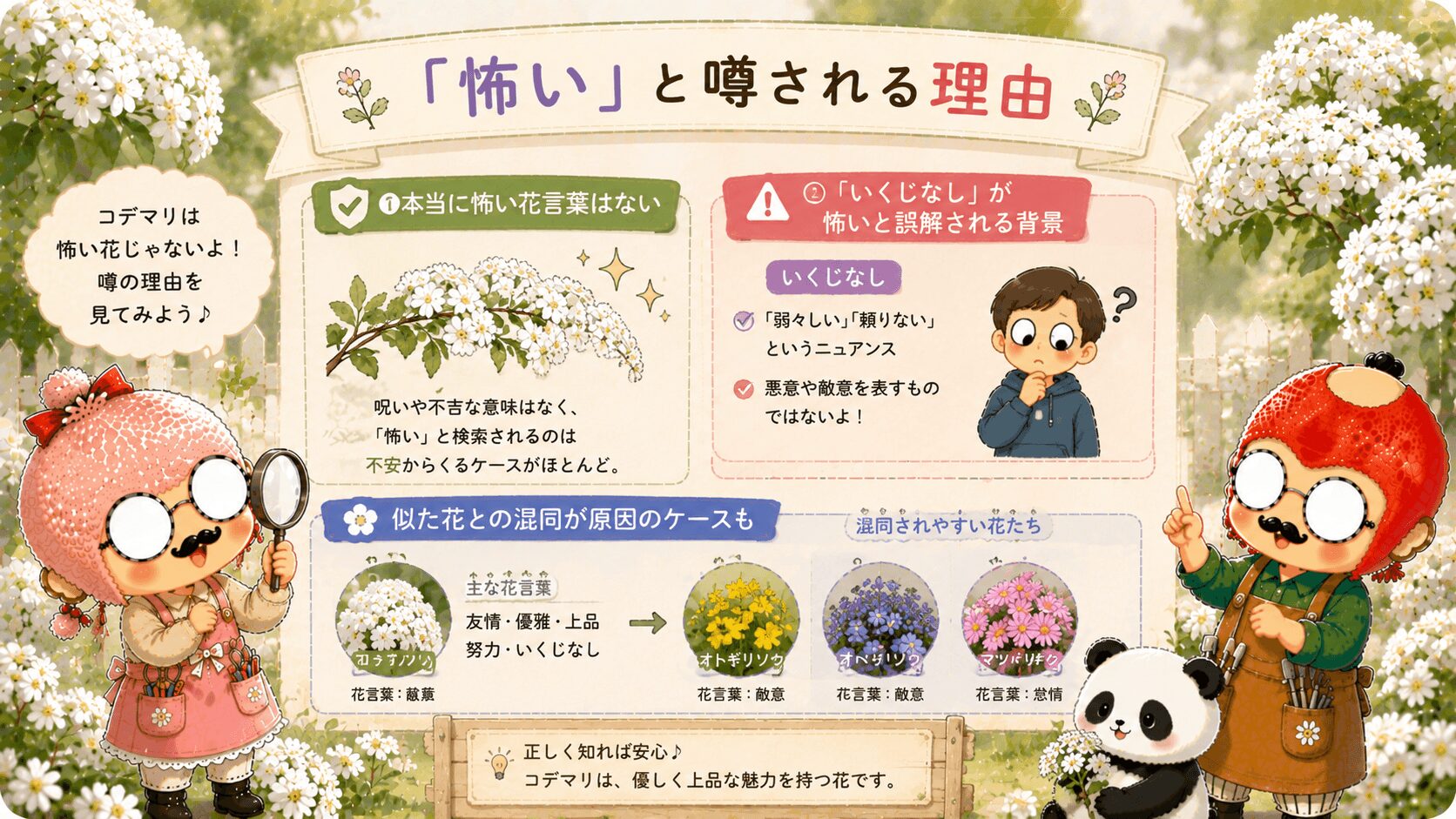 コデマリの花言葉は怖いのか