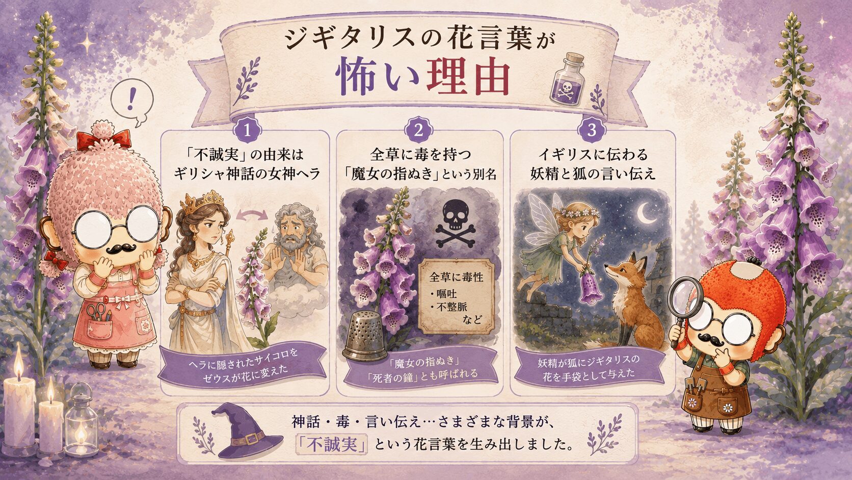 ジギタリスの花言葉が怖い理由