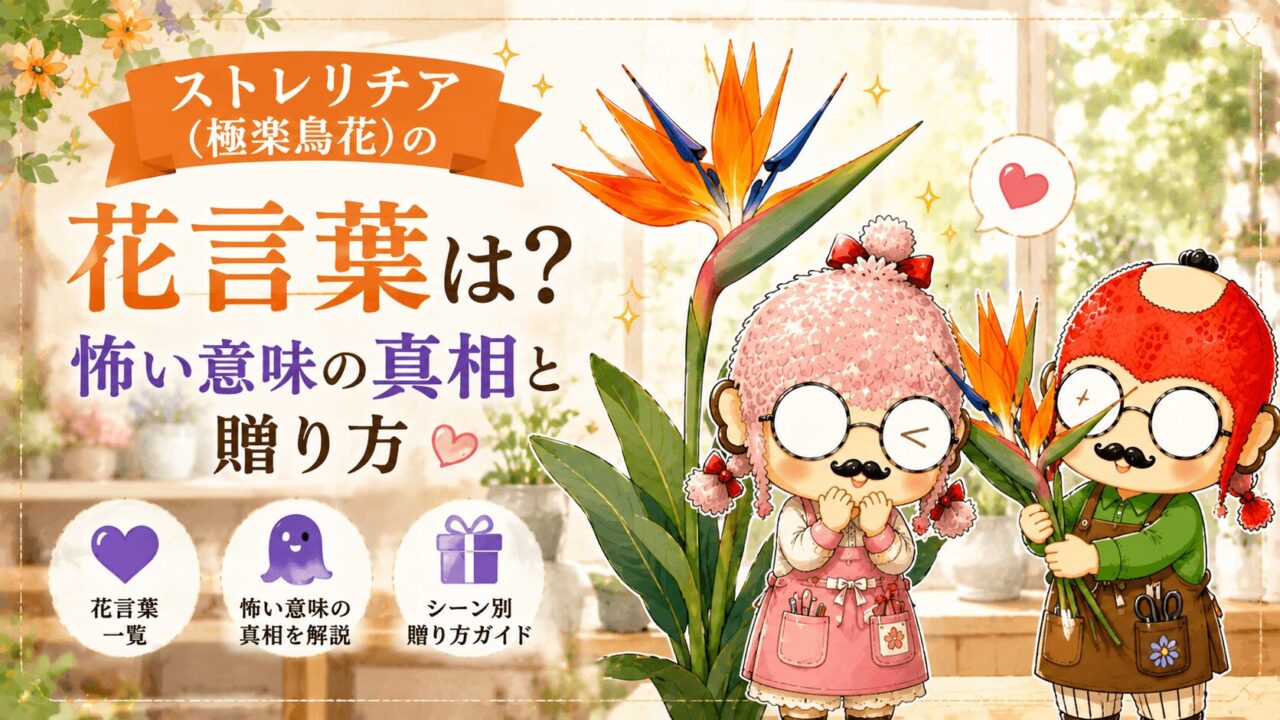 ストレリチア(極楽鳥花)の花言葉は?怖い意味の真相と贈り方