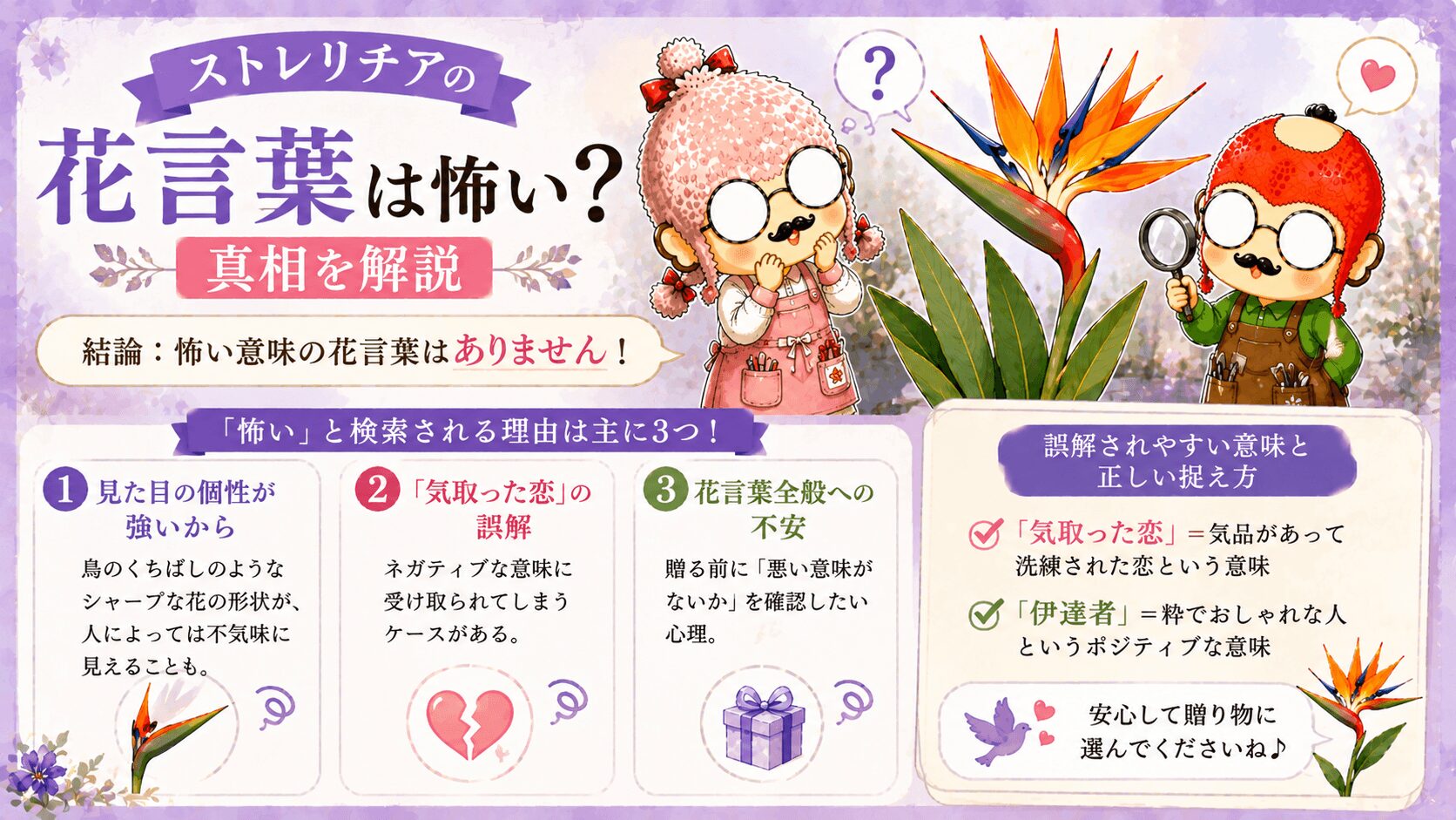 ストレリチアの花言葉は怖いのか